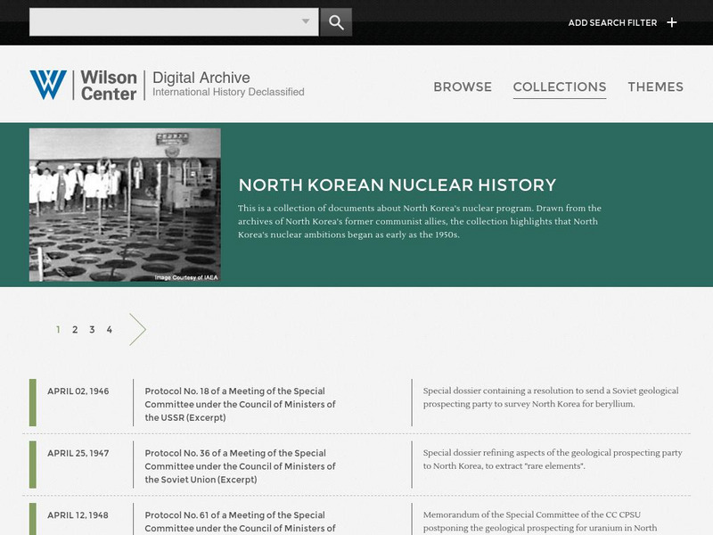 Wilson Center: North Korean Nuclear History Primary Wilson Center: North Korean Nuclear History Primary