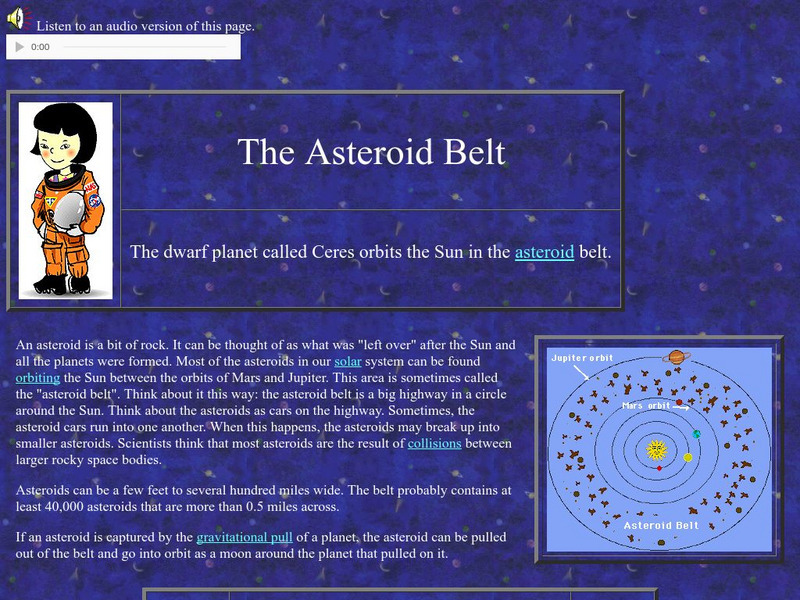 Nasa Star Child: The Asteroid Belt (Level 1) Website Nasa Star Child: The Asteroid Belt (Level 1) Website