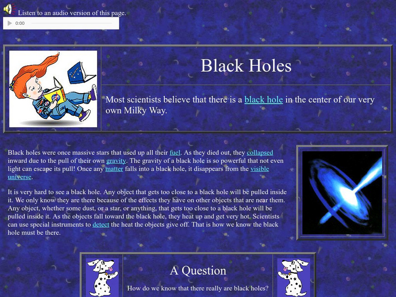 Nasa Star Child: Black Holes (Level 1) Website Nasa Star Child: Black Holes (Level 1) Website