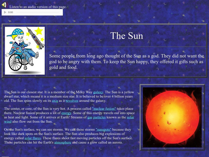 Nasa Star Child: The Sun Website Nasa Star Child: The Sun Website