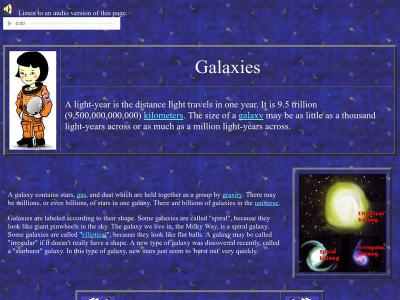Nasa Star Child: Galaxies (Level 1) Website Nasa Star Child: Galaxies (Level 1) Website