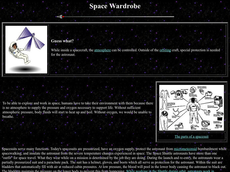 Nasa Star Child: Space Wardrobe Level2 Website Nasa Star Child: Space Wardrobe Level2 Website