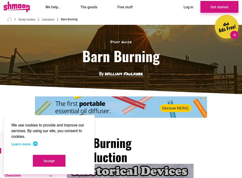 Shmoop: Barn Burning Unit Plan Shmoop: Barn Burning Unit Plan