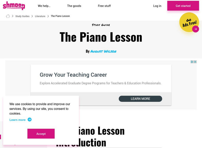 Shmoop: The Piano Lesson Activity