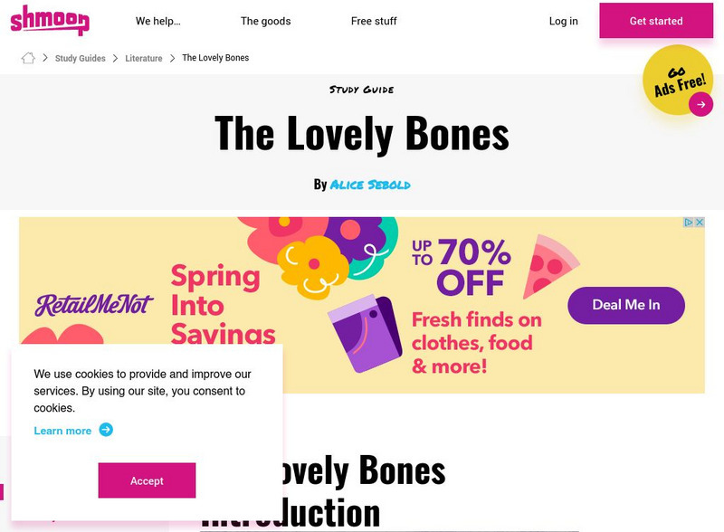 Shmoop: The Lovely Bones Activity