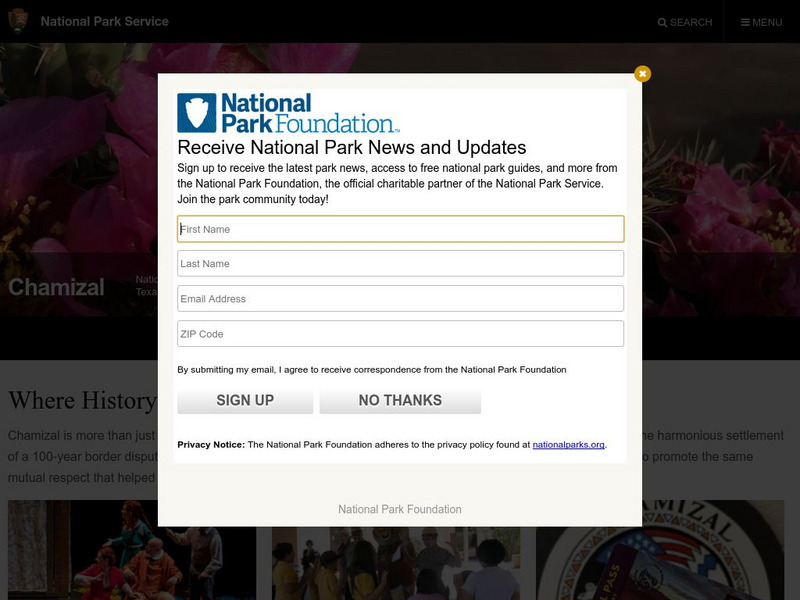 National Park Service: Chamizal National Memorial Website National Park Service: Chamizal National Memorial Website