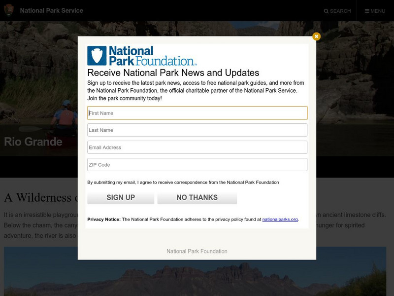 National Park Service: Rio Grande Wild & Scenic River Website National Park Service: Rio Grande Wild & Scenic River Website