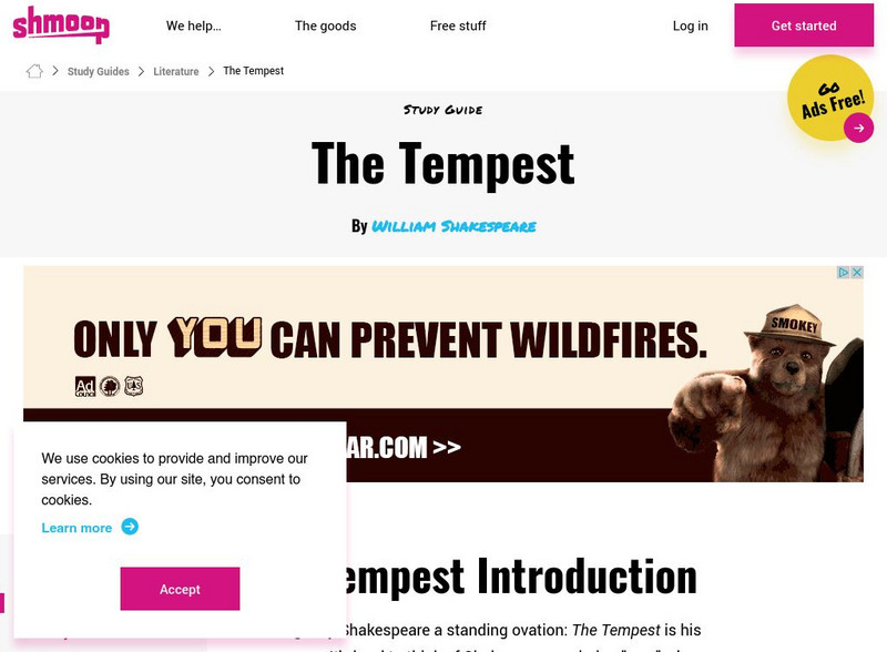 Shmoop: The Tempest Activity