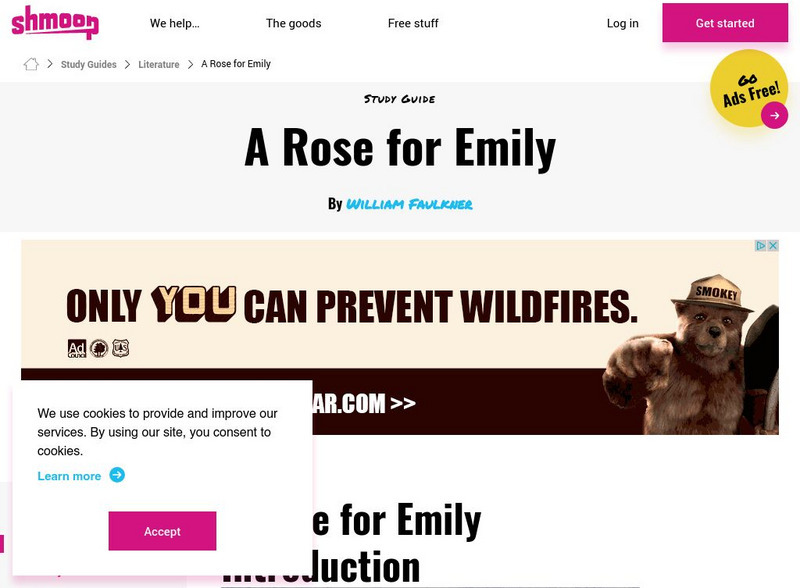 Shmoop: A Rose for Emily: Resources to Use in the Classroom Activity