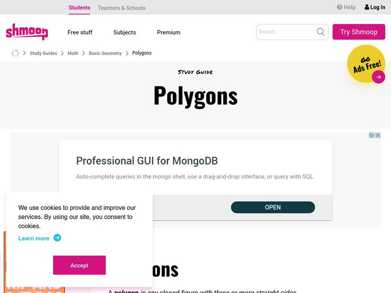 Shmoop: Basic Geometry: Polygons Unit Plan