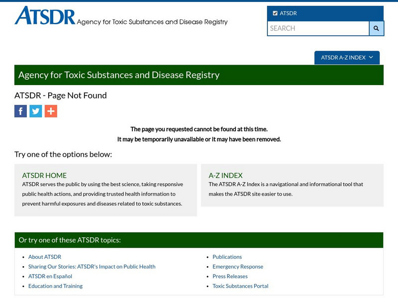 Centers for Disease Control: Atsdr: Health Effects: Exposure to Asbestos Website