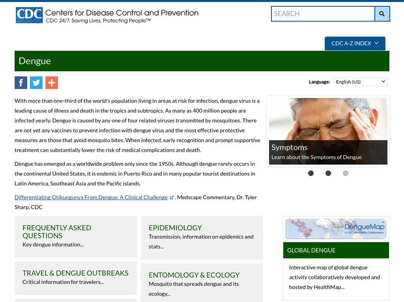 Centers for Disease Control: Dengue Handout Centers for Disease Control: Dengue Handout