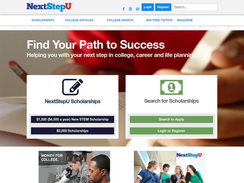Next Step U: Helping Students Find the Right Path Website Next Step U: Helping Students Find the Right Path Website