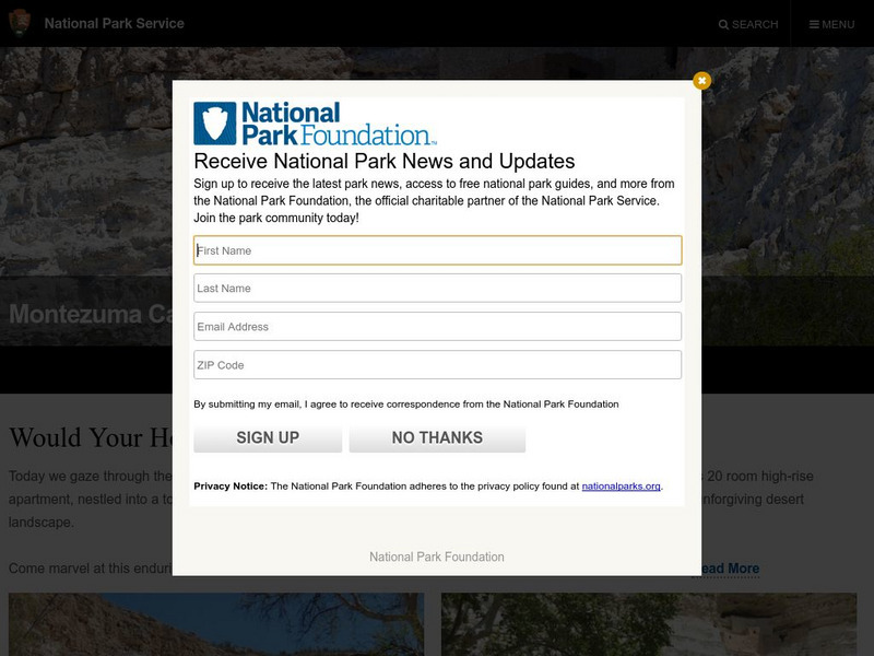 National Park Service: Montezuma Castle National Monument Website National Park Service: Montezuma Castle National Monument Website
