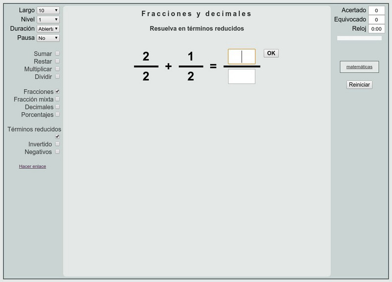 That Quiz: Fracciones Y Decimales Unknown Type That Quiz: Fracciones Y Decimales Unknown Type