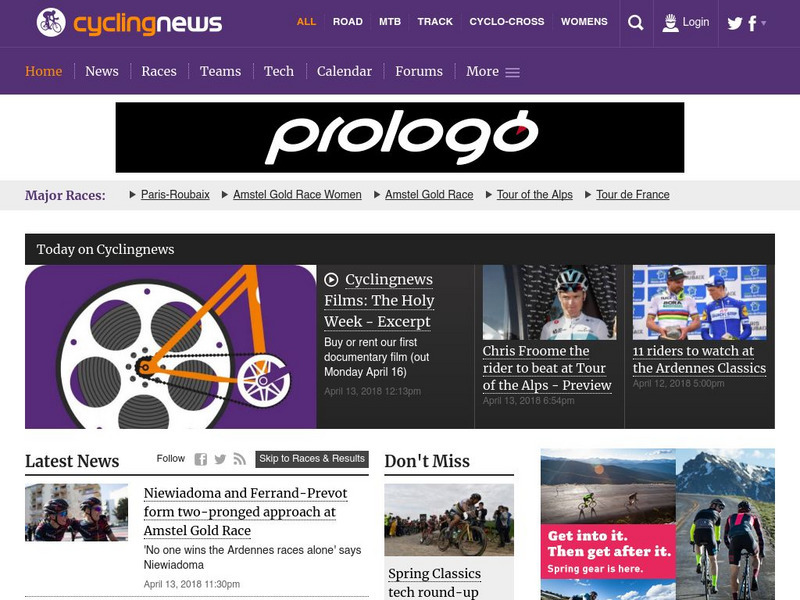 Cycling News Website Cycling News Website
