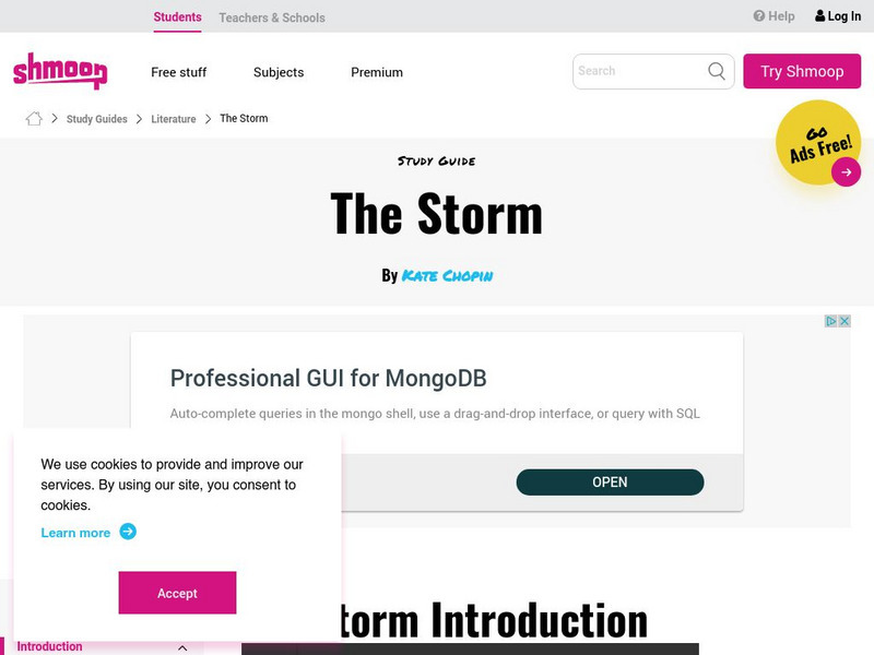 Shmoop: The Storm Activity Shmoop: The Storm Activity