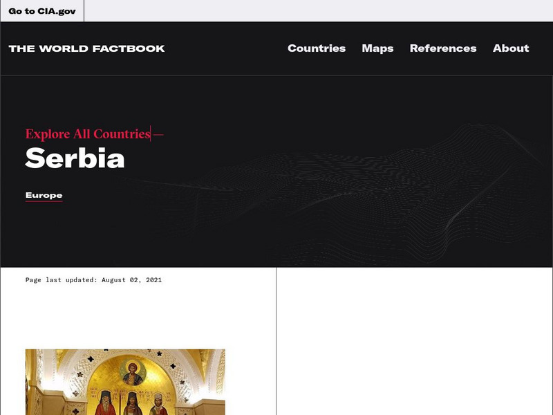 Cia: World Factbook: Serbia Handout