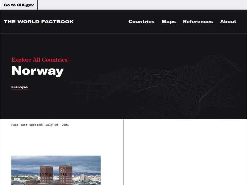 Cia: World Factbook: Norway Handout