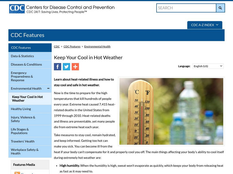 Centers for Disease Control: Extreme Heat Handout