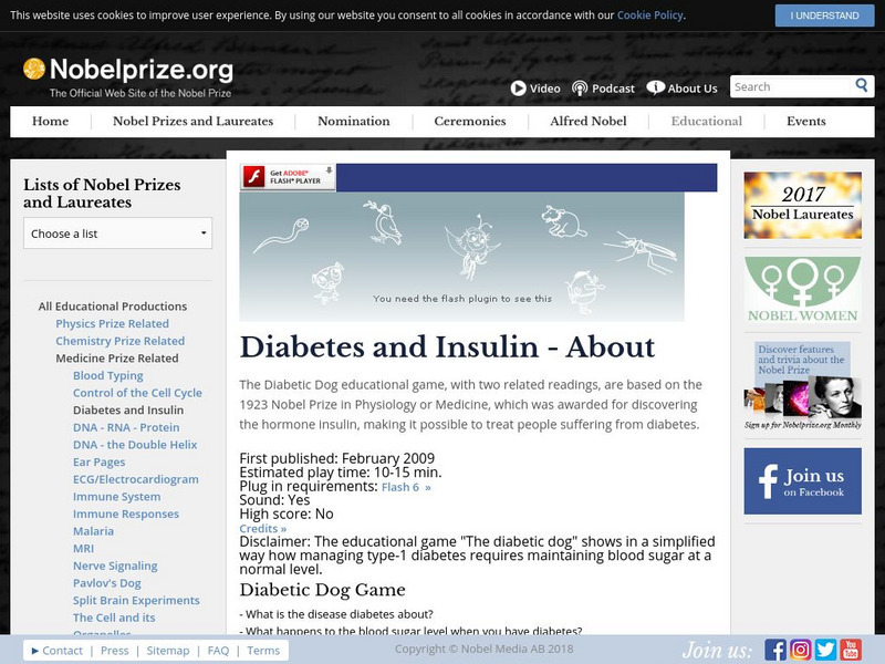 The Nobel Prize: About Diabetes and Insulin Interactive