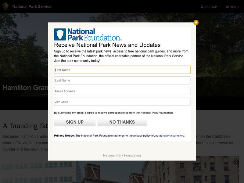 National Park Service: Hamilton Grange Unit Plan National Park Service: Hamilton Grange Unit Plan