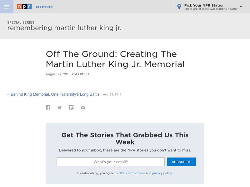 Npr: Off the Ground: Creating the Martin Luther King Jr. Memorial Graphic Npr: Off the Ground: Creating the Martin Luther King Jr. Memorial Graphic