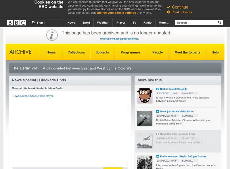 Bbc: Blockade Ends Website Bbc: Blockade Ends Website