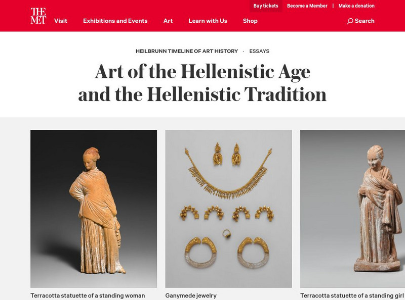 Metropolitan Museum of Art: Art of the Hellenistic Age and the Hellenistic Tradition Graphic Metropolitan Museum of Art: Art of the Hellenistic Age and the Hellenistic Tradition Graphic