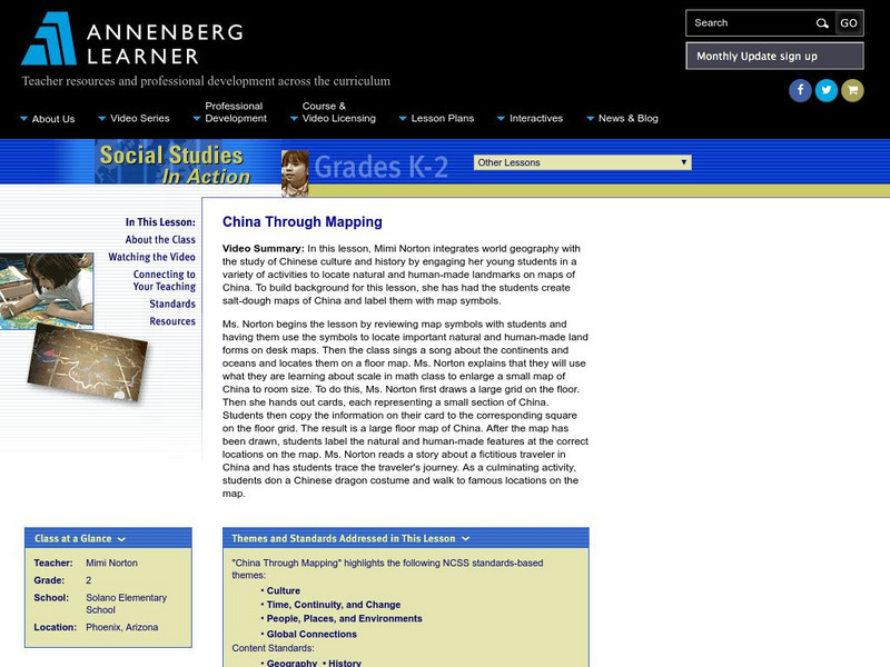 Annenberg Learner: China Through Mapping Lesson Plan Annenberg Learner: China Through Mapping Lesson Plan