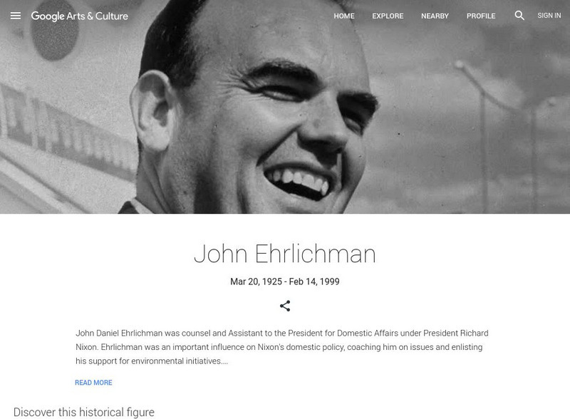 Google Cultural Institute: John Ehrlichman Handout
