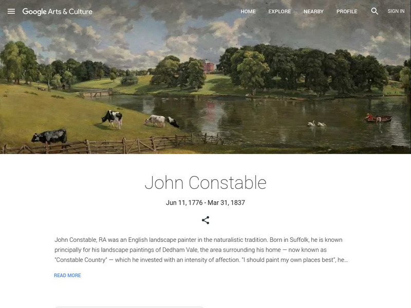 Google Cultural Institute: John Constable Handout
