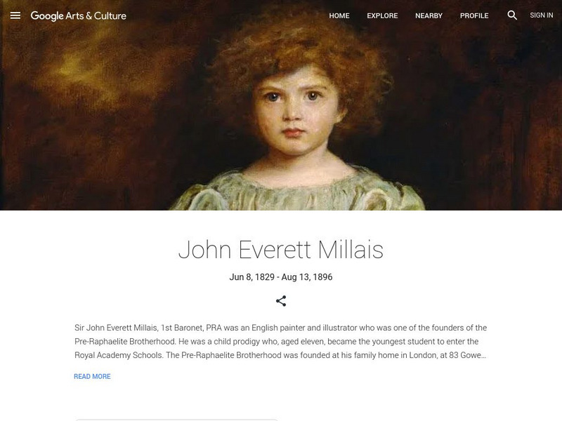 Google Cultural Institute: John Everett Millais Handout