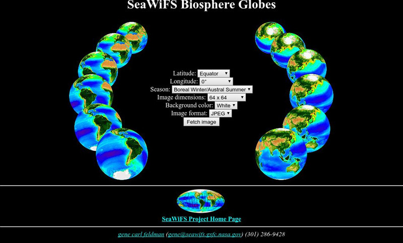 Nasa: Sea Wi Fs Biosphere Globes Interactive Nasa: Sea Wi Fs Biosphere Globes Interactive