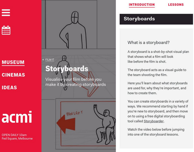 Australian Centre for the Moving Image: Storyboard Unit Plan Australian Centre for the Moving Image: Storyboard Unit Plan