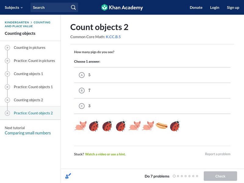 Khan Academy: Count Objects 2 Unit Plan Khan Academy: Count Objects 2 Unit Plan