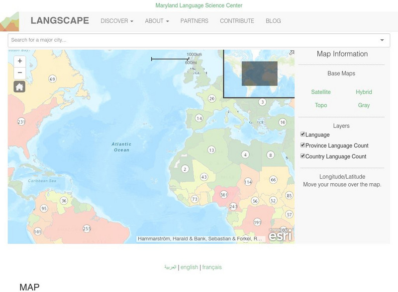 University of Maryland: Langscape Graphic