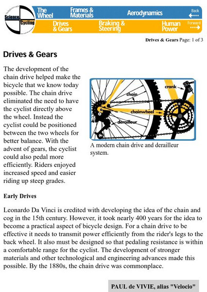 Exploratorium: Drives and Gears Article Exploratorium: Drives and Gears Article
