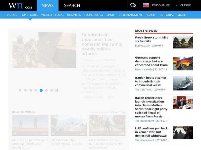 The World News Network Website