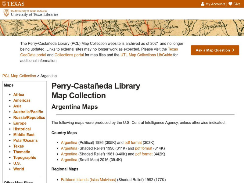 Perry Castaneda Library: Argentina Maps Graphic Perry Castaneda Library: Argentina Maps Graphic