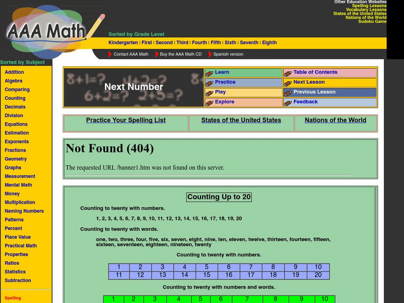 Aaa Math: Next Number When Counting Unit Plan Aaa Math: Next Number When Counting Unit Plan
