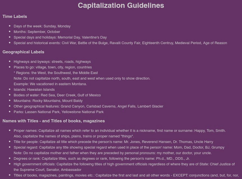 Elementary School Capitalization The Ultimate Guide - 4y0ku8u
