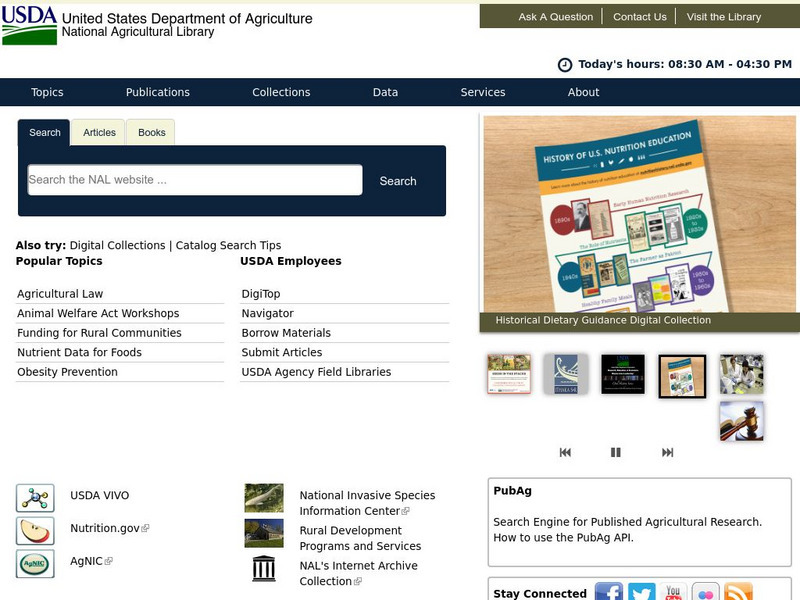 National Agricultural Library Website National Agricultural Library Website