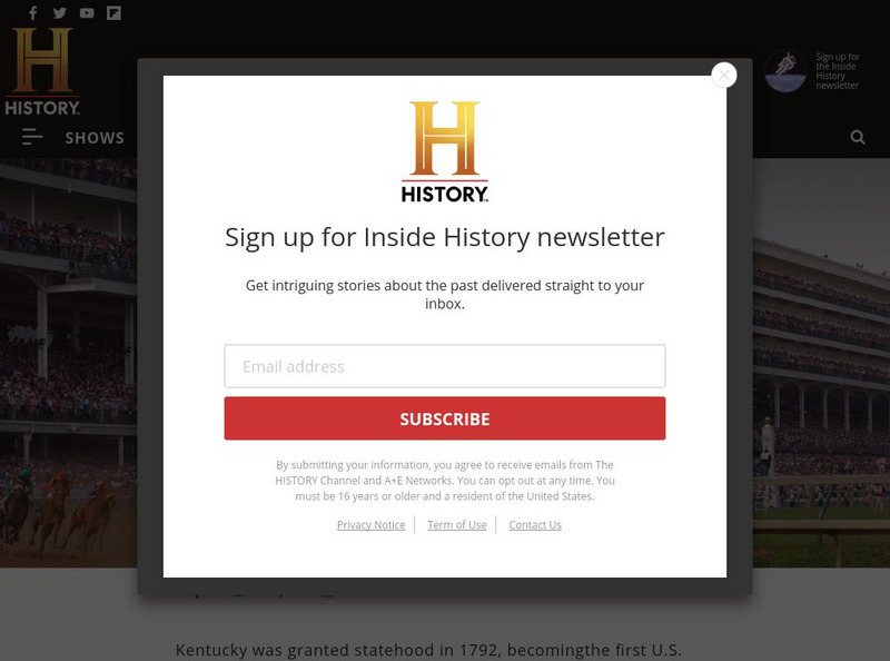 History.com: Kentucky Website History.com: Kentucky Website