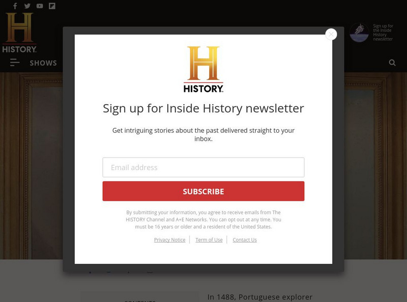 History.com: Bartolomeu Dias Article History.com: Bartolomeu Dias Article