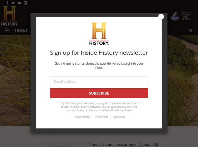 History.com: Rhode Island Website History.com: Rhode Island Website