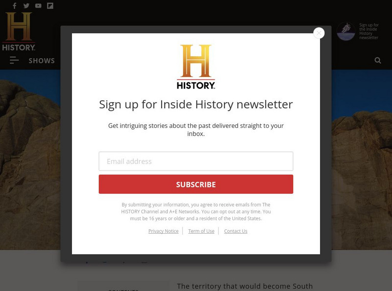 History.com: South Dakota Website History.com: South Dakota Website