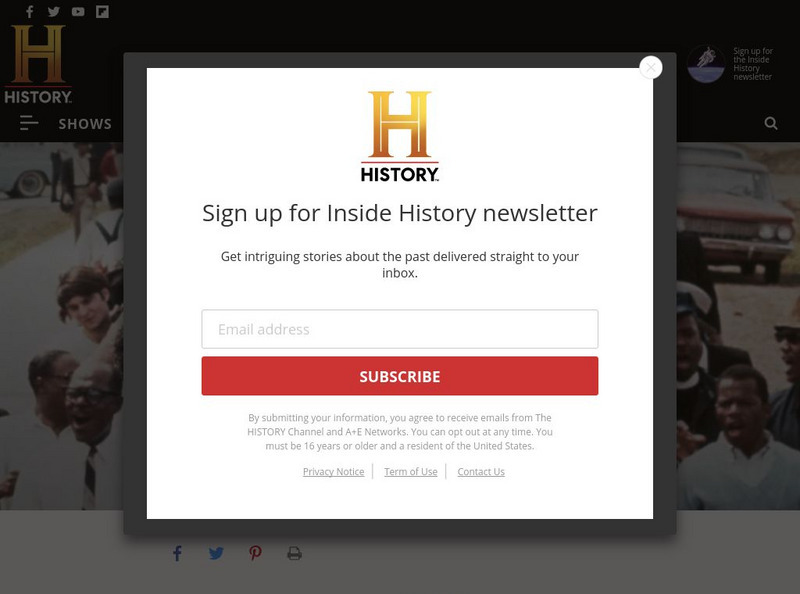 History.com: Black History Milestones Website History.com: Black History Milestones Website