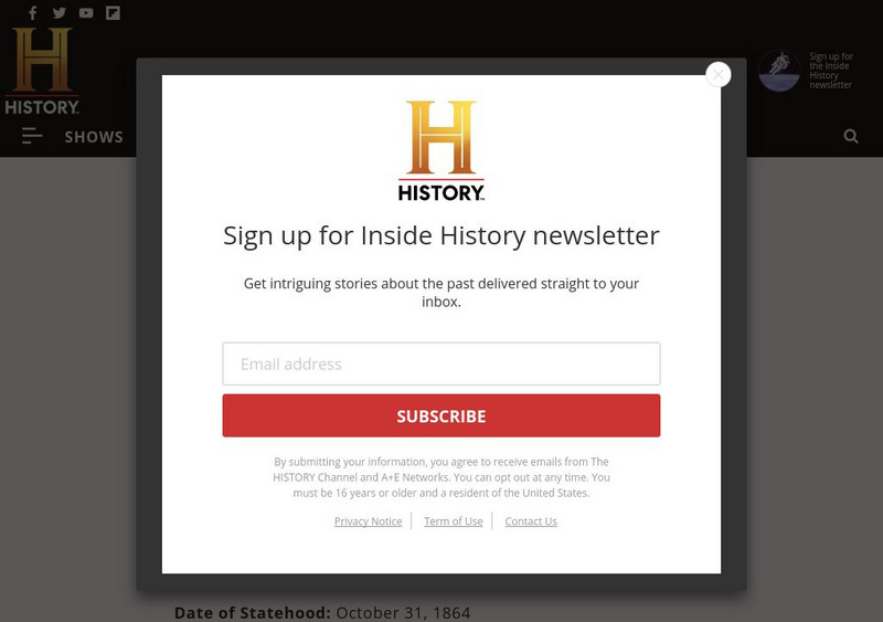 History.com: Nevada Website History.com: Nevada Website