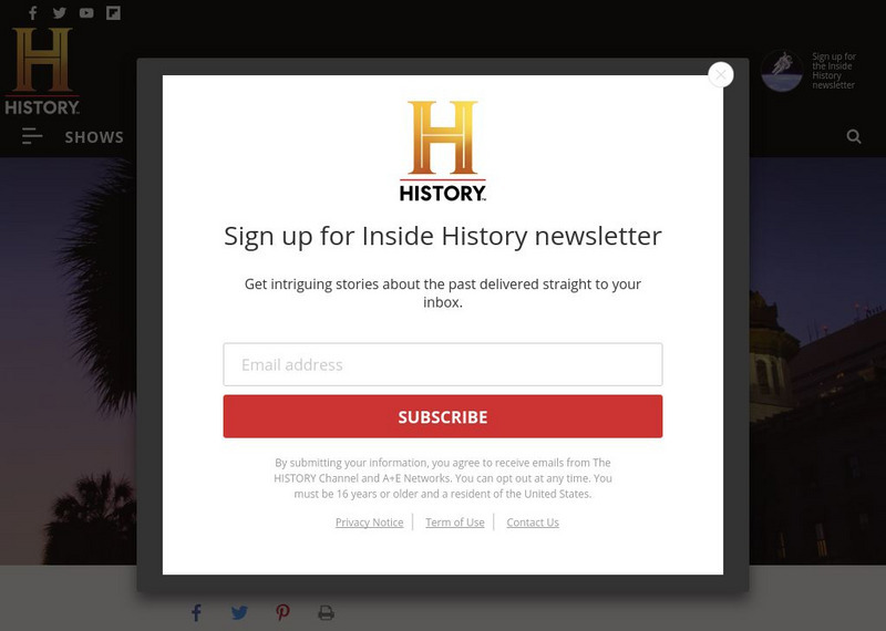 History.com: South Carolina Website History.com: South Carolina Website